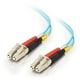 C2G / Cables To Go 21607 10 GB LC-LC 50/125 OM3 Duplex Multimode PVC Fibre Optique (8 Mètres, Aqua) – image 1 sur 11