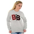 thumbnail image 3 of Betty Boop Retro Cartoon BB Hearts Women Crewneck Sweatshirt Brisco Brands S, 3 of 6