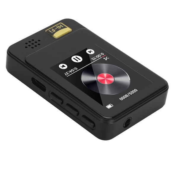 Reproductor de mp3, reproductor de música mp3 reproductor de música mini reproductor de mp3 bluetooth5.0 Pantalla tálica reproductor de mp3 relajorsupertador hifi