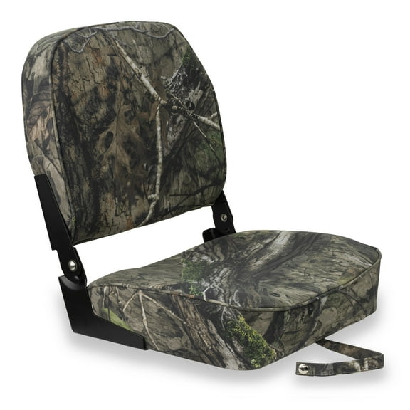 Springfield Marine Economy Folding Seat for Fishing Boat - Mossy Oak Duck Blind - 16"