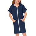 thumbnail image 1 of Sudadera con Capucha para Niñas BesserBay de Tela Toalla Azul Marina 9-10A, 1 of 5