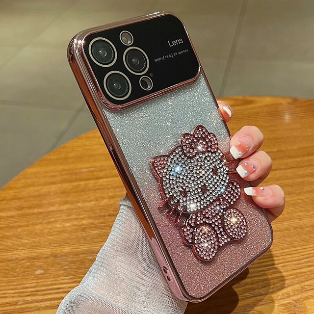 Funda de teléfono con dibujos de Hello Kitty, carcasa transparente a prueba de golpes para iPhone 14, 13, 12, 11 Pro Max, XS, XR, X, 7, 8 Plus Fivean unisex