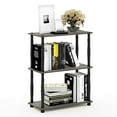thumbnail image 4 of Furinno Turn-N-Tube 3-Tier Compact Multipurpose Shelf Display Rack with Classic Tube, French Oak Grey/Black, 4 of 5