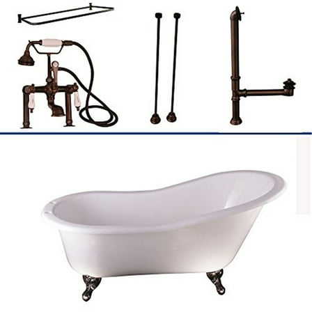 Barclay TKCTS7H67-ORB5 Tub Kit 67"; Cast Iron Slipper