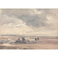 thumbnail image 3 of David Cox 14x11 Black Modern Framed Museum Art Print Titled - On Lancaster Sands, Low Tide (1840s), 3 of 5