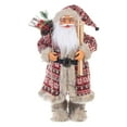 thumbnail image 3 of Tachiuwa Santa Claus Figurine Santa Claus Doll Christmas Decoration Arts Nordic Ornament Figure for Birthday Fireplace New Year Indoor 60cmx25cm, 3 of 9