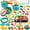 Green, variant on LINXUXIE 94PCS Kitchen Playset Accessories for Kids, Pretend Cooking with Food Fruit Veges & Cookware, Baby Birthday Gift for 1-3 3-5 5-8 Year Old
