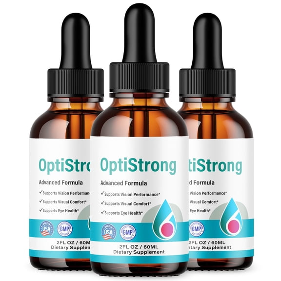 OptiStrong Vision Support Drops Advanced Formula Eye Health Supplement Opti Strong 90 Servings