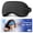 Black, variant on Cooling Eye Mask for Puffy Eyes - Migraines Headache Relief Ice Pack Mask Products - Face Cold Compress After Surgery - Great Birthday Gifts for Women Mom Grandma Sister Girlfriend Teacher (Pink)