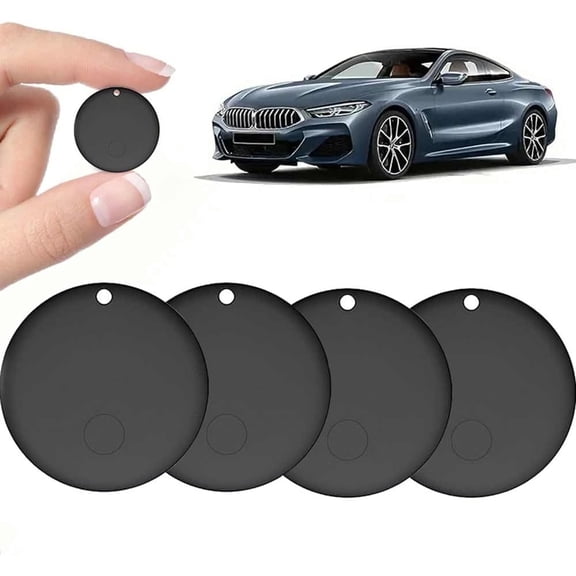 4 Pcs Mini GPS Tracker for Vehicles, Hidden Tracking Device for Vehicles, Car Tracker No Subscription Work with Find My (iOS Only)