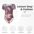 thumbnail image 4 of Balery Pink Lotus Buddha Body de cuello redondo de manga corta para mujer Tops de manga corta Tops básicos-Medium, 4 of 7