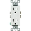 Leviton T5325-00W Decora 15 Amps 125 V Duplex White Outlet 5-15R
