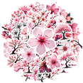 thumbnail image 2 of Fresh Cherry Blossom Stickers, Waterproof Cherry Blossom Sticker for Water Bottle Laptop Phone Cases Planner Skateboard Luggage Helmet Party Favor Decor, Ideal for Adults Teens Teacher Rewards, 2 of 9