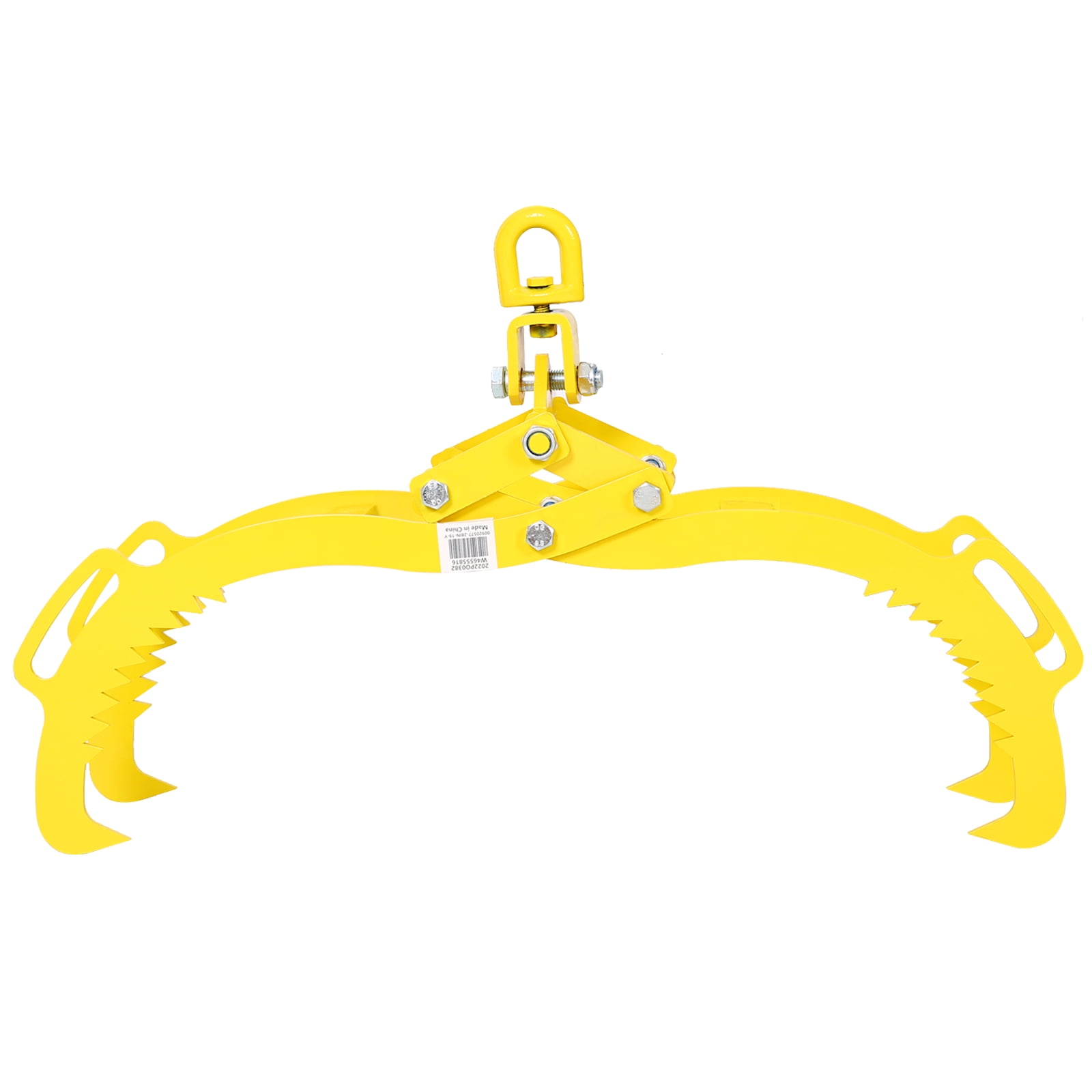 Walkfairy Log Lifting Tongs Log Lifting Tongs 4 Claw Timber Heavy Duty Solid Steel Swivel