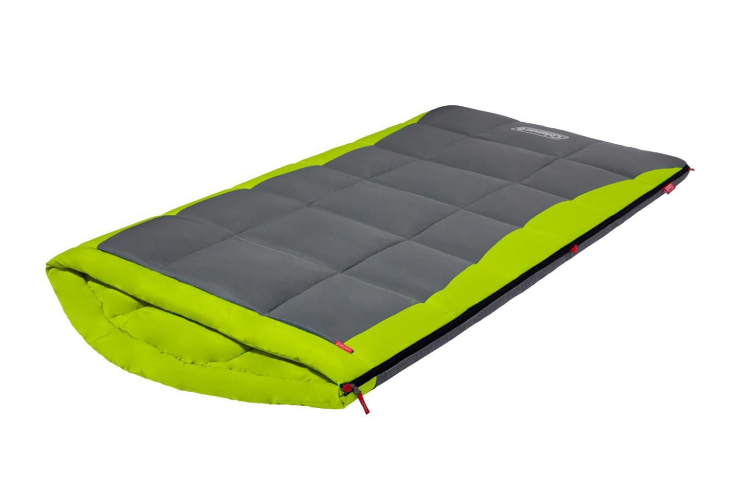 Coleman DEXTER POINT Sleeping Bag, Lime Green/Grey