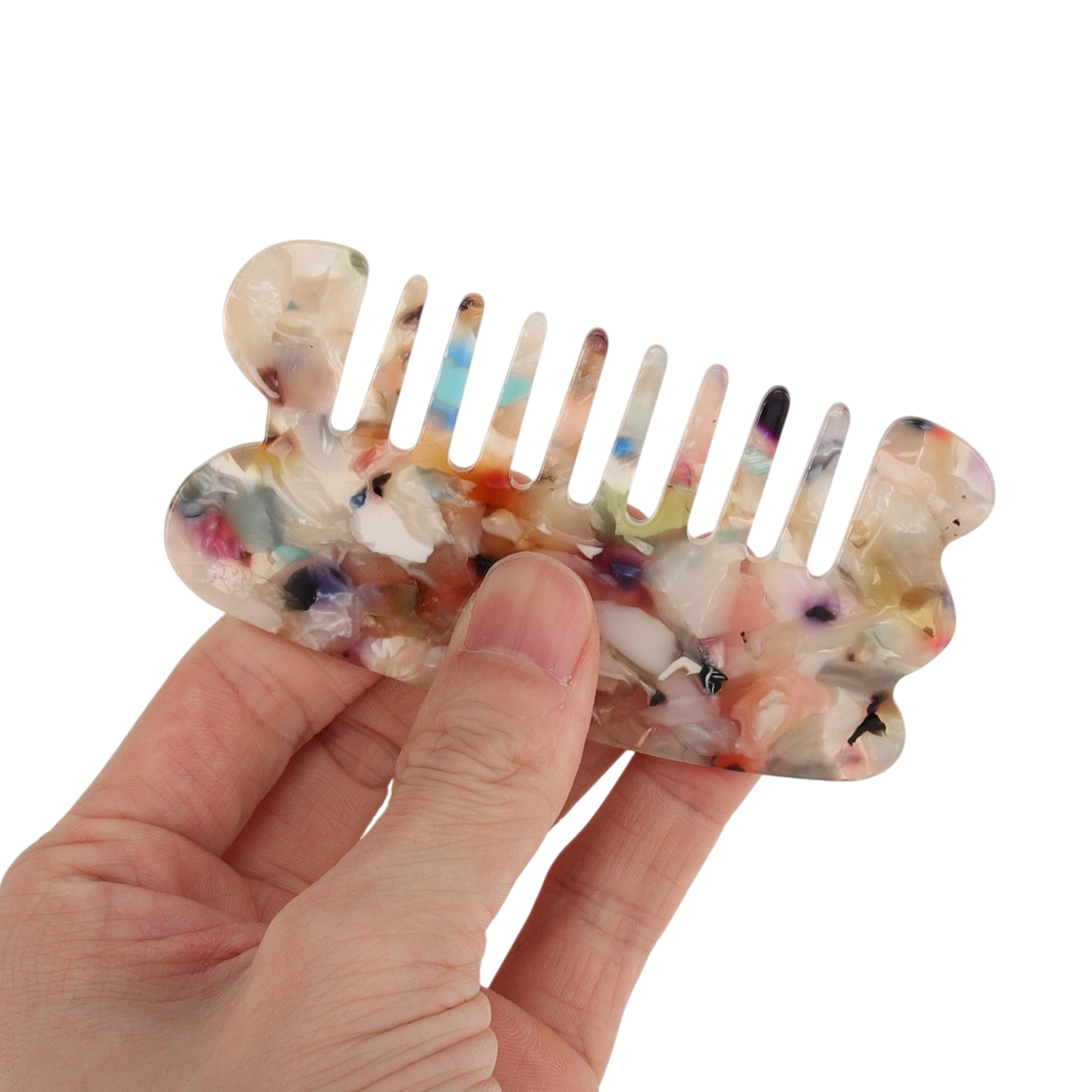 Unique Bargains 1 Pc Scraping Anti-Static Hair Comb for All Hair Types Styles Multicolor