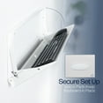 thumbnail image 5 of VIVO White Flip Down 24 inch Keyboard Tray Wall Mount with Mouse Pad, 5 of 8