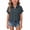 Navy, variant on CPNG Girls Daily Casual Lapel Shirt Solid Color Short Sleeve Comfortable Breathable Loose Lapel Buttoned Shirts(Navy,11-12 Years)