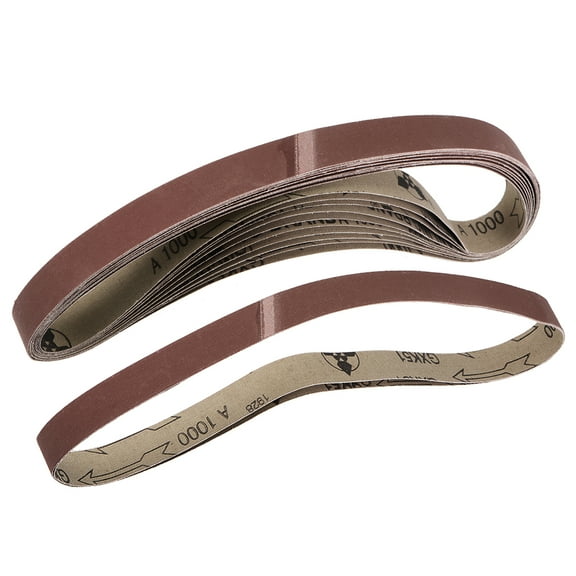 1" x 30"(25mm x 765mm) Sanding Belt 1000 Grit Aluminum Oxide 12pcs