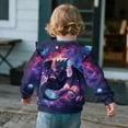 thumbnail image 4 of Yuyamidu Galaxy Dragon Sweatshirt Toddler Girl 3T 4T Lightweight Ruffle Sleeve Crewneck Sweatshirts Long Sleeve Pullover Tops Casual Fall Kids Everyday Athletic Clothes, 4 of 8