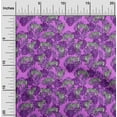 thumbnail image 2 of oneOone Tissu Georgette Viscose Violet Matériel de Robe Tropicale Tissu Imprimé Tissu au Mètre 42 Pouces de Large, 2 of 5
