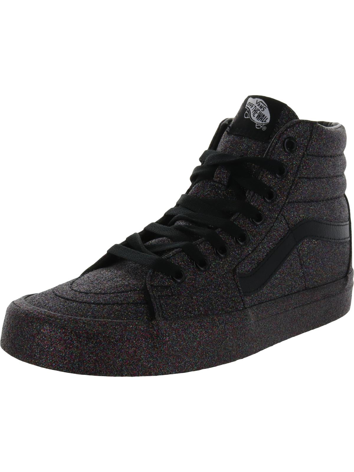 Vans SK8 Hi Women's Glitter High Top Lace-Up Skate Shoes Black Size 9 -  