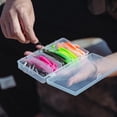 thumbnail image 6 of Goture Fishing Soft Plastic Lures Kit Jig Head Hooks Crappie Lures Trout Bass Fishing Worm Lures Crappie Jigs Fishing Lures Set with Tackl Box for Freshwater Saltwater Fishing, 6 of 7