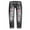 Pink, variant on Bmisegm Women's Autumn and Winter Jeans Printed Hole Thickened Trousers Y2K Jeans for Women Pink M