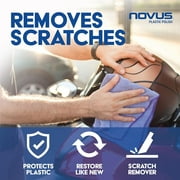 Novus Plastic Polish | Golf Cart Maintenance Kit | Includes NOVUS Plastic Polish #3#2#1-2 Ounces Each, 2 Buffing Pads, Backing Drill Attachment, 3 Wool Pad, 3 Disposable Wipes