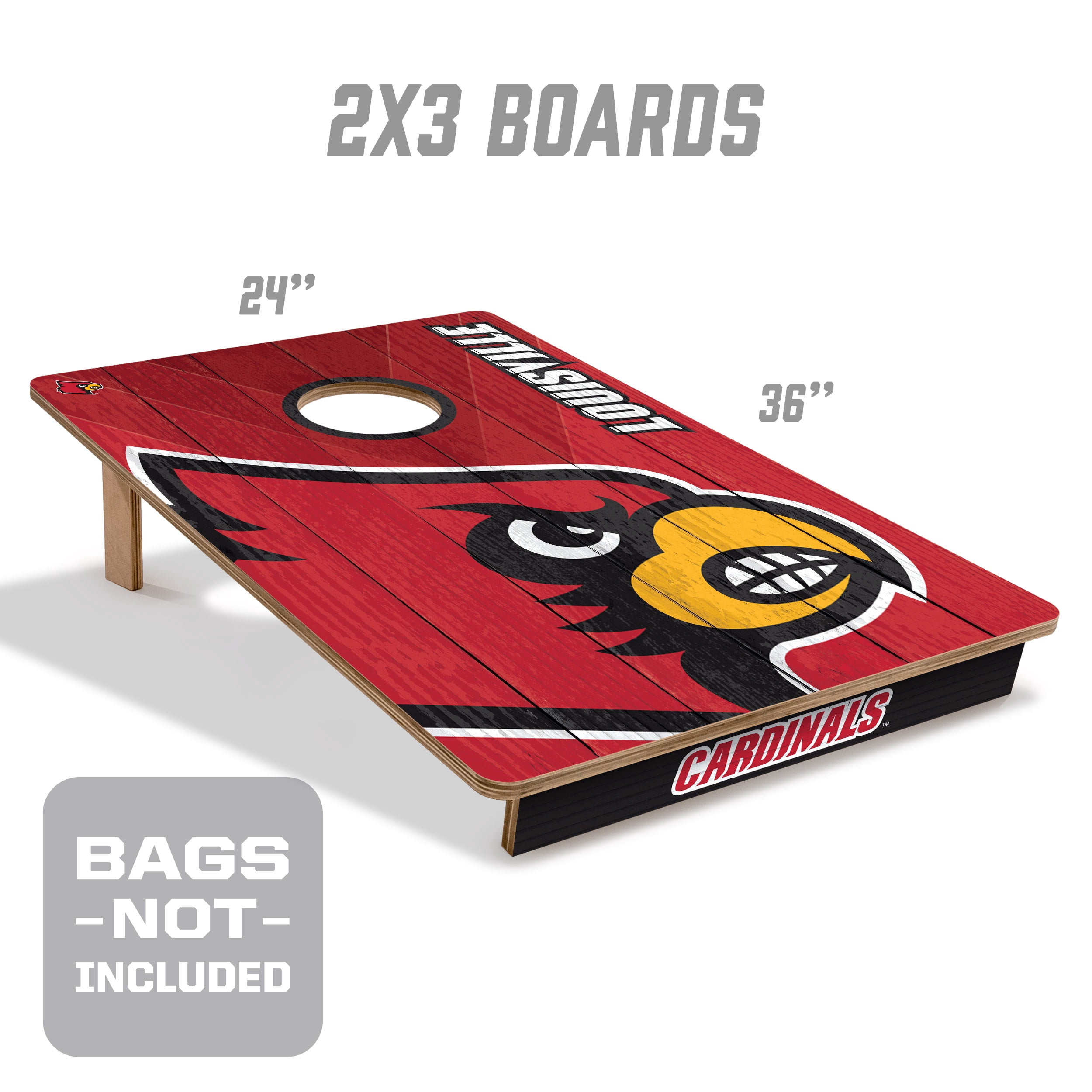 YouTheFan NCAA Louisville Cardinals 2' x 3' Cornhole Game No Bags