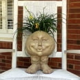 thumbnail image 4 of Homestyles Stone Wash Mama Petunia the Muggly Statue Humorous Face Planter Pot, 4 of 4