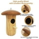 thumbnail image 4 of Alimentador de pájaros de madera Columpio de pájaro en forma de hongo creativo para exteriores Jardín Hogar Ehuebsd Libre de BPA, 4 of 5
