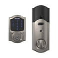 thumbnail image 2 of Schlage BE469VCAM619 Satin Nickel Connect Camelot Touchscreen W/Built-In Alarm & Z-Wave, 2 of 4