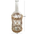 thumbnail image 3 of DecMode 23" Handmade Tall Glass Vase with Brown Rattan Woven Lower Body, 3 of 7