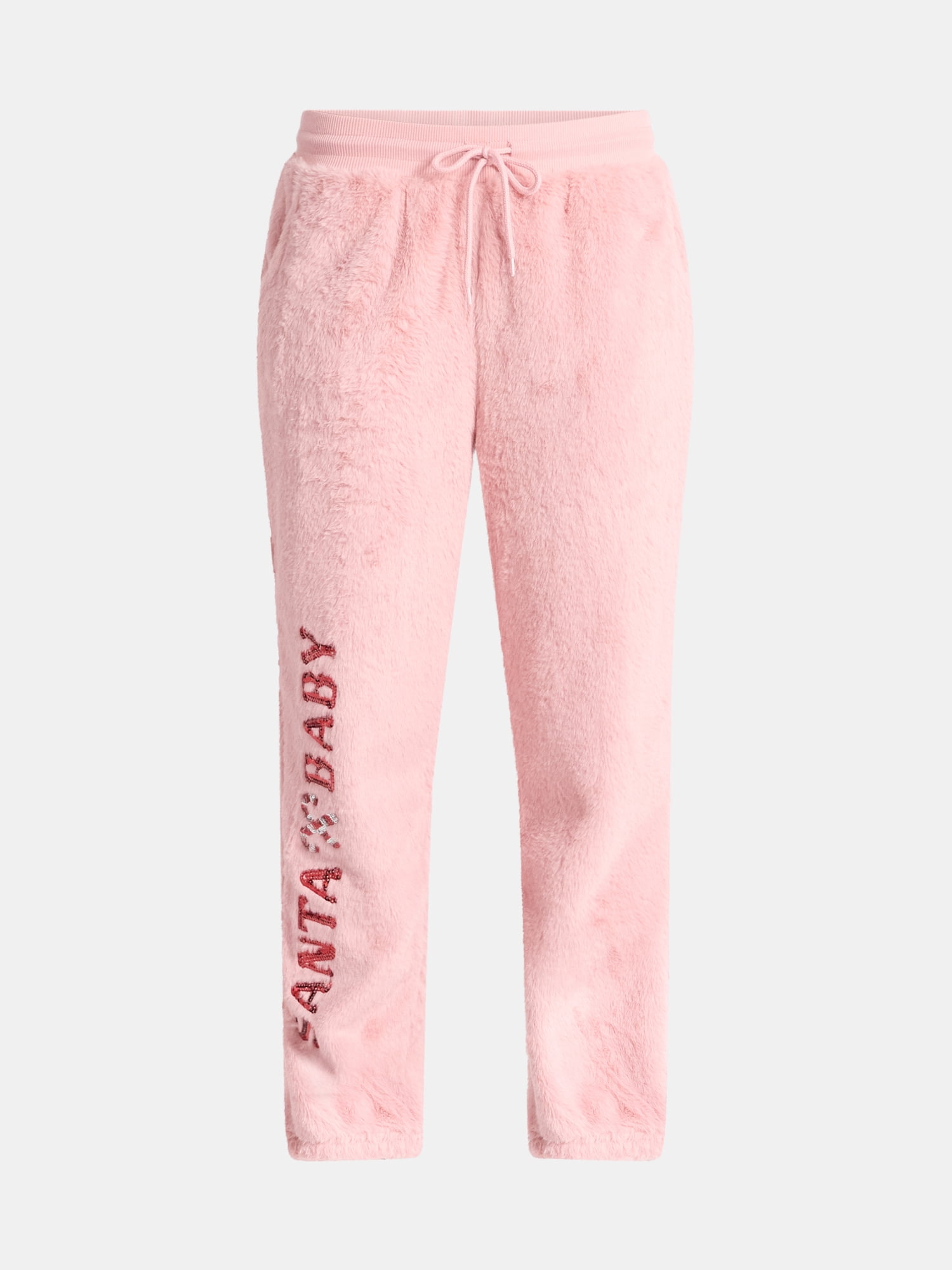 No Boundaries Christmas Plush Pants, 30'' Inseam, Women's, & Women's Plus