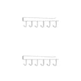 thumbnail image 2 of Wosthever Gancho para taza debajo del gabinete, 6 ganchos, soporte para taza de café, colgador sin clavos, estante de almacenamiento para colgar Blanco 2piezas, 2 of 6