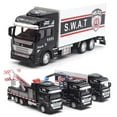 thumbnail image 2 of UDIYO Realistic Alloy Police Rescue Transport Vehicle Pull back Car Eucation Kids Toy, 2 of 7