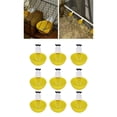 thumbnail image 4 of Chicken Water Feeder, PP Material Yellow Easy To Clean Chicken Water Cups  For Poultry, 4 of 8