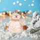 thumbnail image 4 of Decoración navideña Muñeco de nieve Tela impresa para niños Regalos para niños (35x26x19cm), 4 of 5