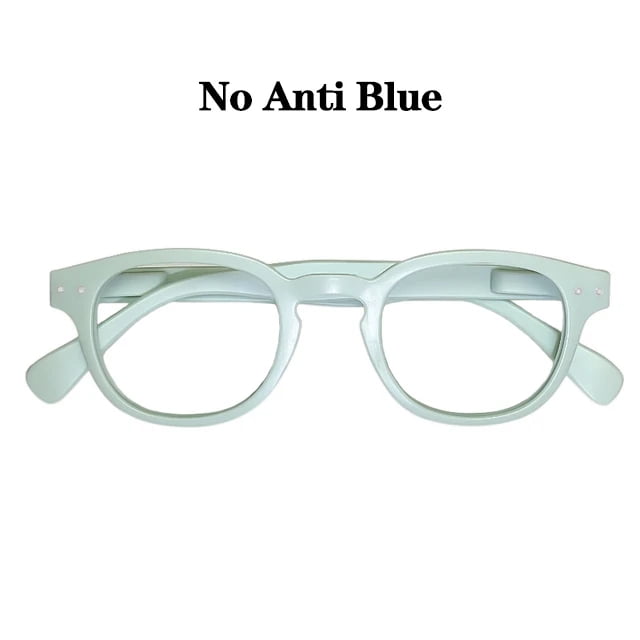 Reading Glasses Woman Fashion Readers Man Promotion Glasses 400 With Spring Hinge Round Shape Green +200