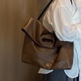 thumbnail image 5 of Bolso de mano de piel sintética suave de alta gama para mujer, bolsa de hombro grande, de gran capacidad, para estudiantes, para primavera y otoño, 2024, 5 of 5