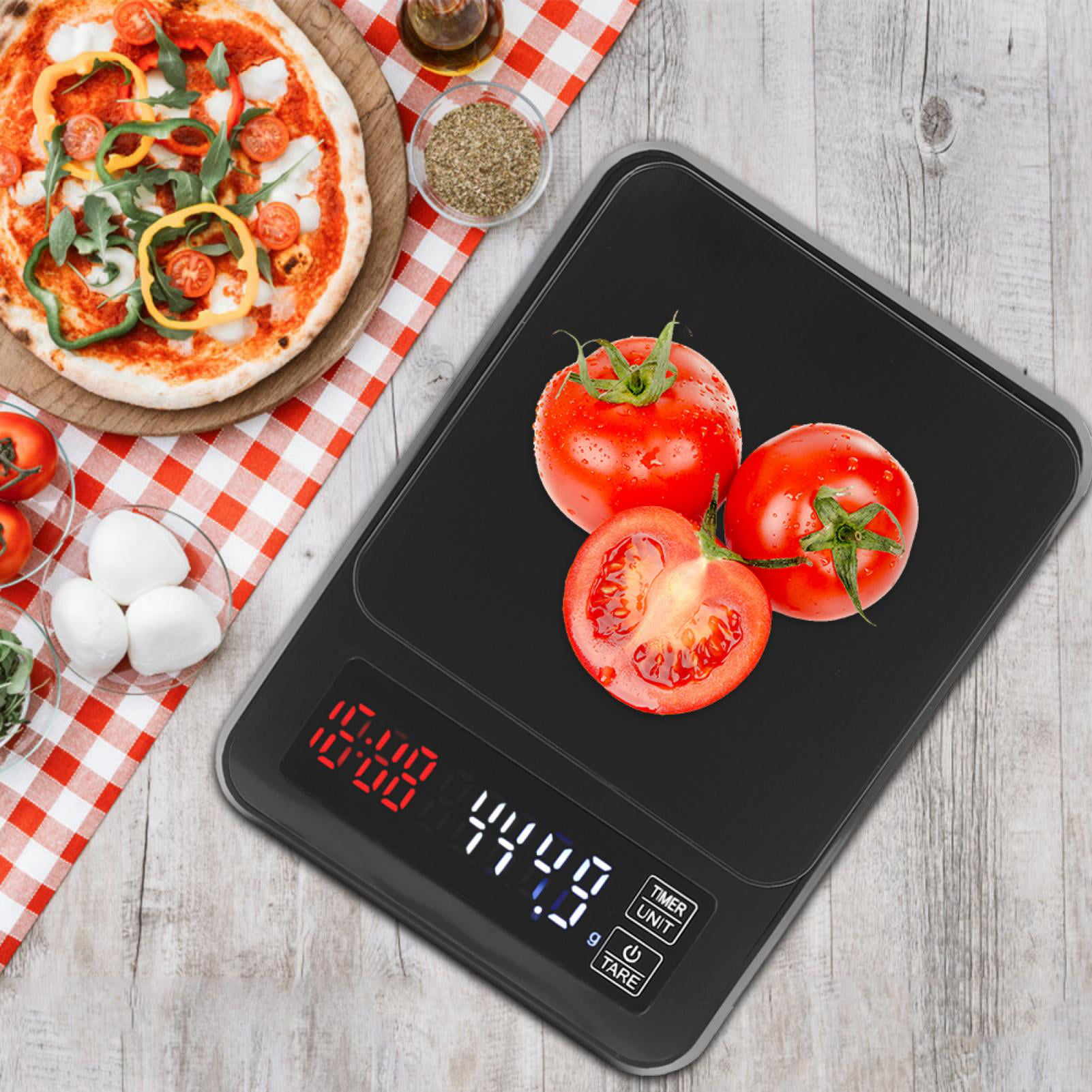 WeGuard Bluetooth Food Scale with App, Digital Smart Kitchen Scale, Glass,  Black