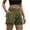 Army Green #16, variant on Shorts for Women, Jean Shorts Womens Cargo Shorts High Waisted Shorts Women Three-dimensional Pocket Elastic Waist Denim Overalls Summer Shorts Workout Shorts Pants #3
