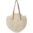 thumbnail image 1 of Bolso Bolso De Playa De Verano Bolso Bandolera Redondo Vintage Hecho A Mano Círculo Bohemio Bolsos De Hombro Tejidos A Mano para Mujer Viajes Vacaciones Ocio Bolso Trenzado, 1 of 6