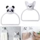 thumbnail image 1 of Toallero de mano de 2 piezas para montaje en pared, toallero para baño, cocina, práctico y hermoso Bulldog y Panda Home, 1 of 5