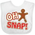 thumbnail image 3 of Inktastic Oh Snapbroken gingerbread Boys or Girls Baby Bib, 3 of 4
