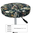 thumbnail image 4 of Balery Watercolor Floral Round Bar Stool Seat Covers Velvet Fabric Adjustable Protects from Scratches and Stains for 14-17 Inch Chair- 13 inch, 4 of 7