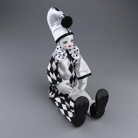 Muñeca de arlequín con pies colgantes de retro, muñeca de arlequín, de cumpleaños de , modelo de muñeca de colecc CUTICAT Muñecas de payaso de porcelana