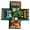 Green, variant on Selrti 1 Set Exploding Gift Box 5 Layer Christmas Money Box Paper Reusable Holiday Gift Boxes for Holding Snacks Sweets Cash Birthday Wedding Xmas Party