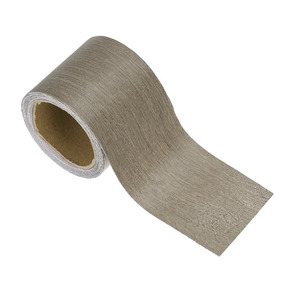 Uxcell Wood Grain Repair Tape 2in x16ft, Self Adhesive Realistic Textured Repair Tape Patch, Gray Oak